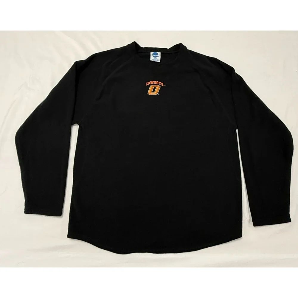 Vtg Oklahoma State University OSU Cowboys‎ Fleece Pullover Size M Embroidered